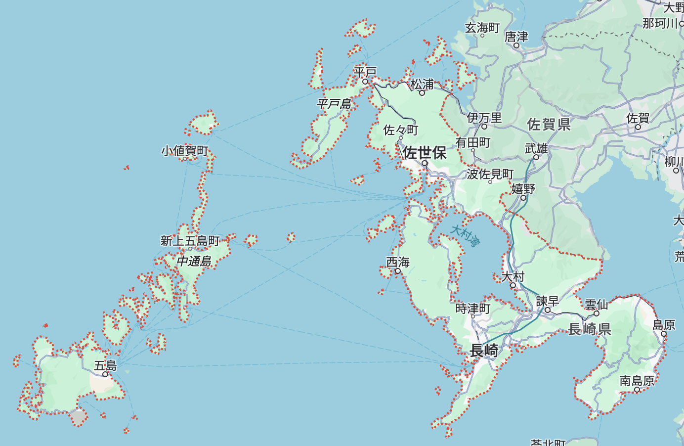 長崎県　地図